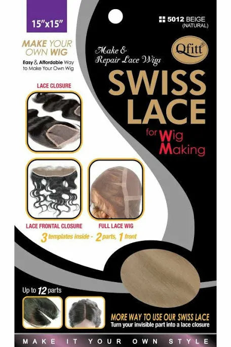M&M Headgear Qfitt Swiss Lace for Wig Making