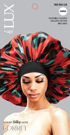 Lux Luxury Silky Satin Jumbo Bonnet - Leopard