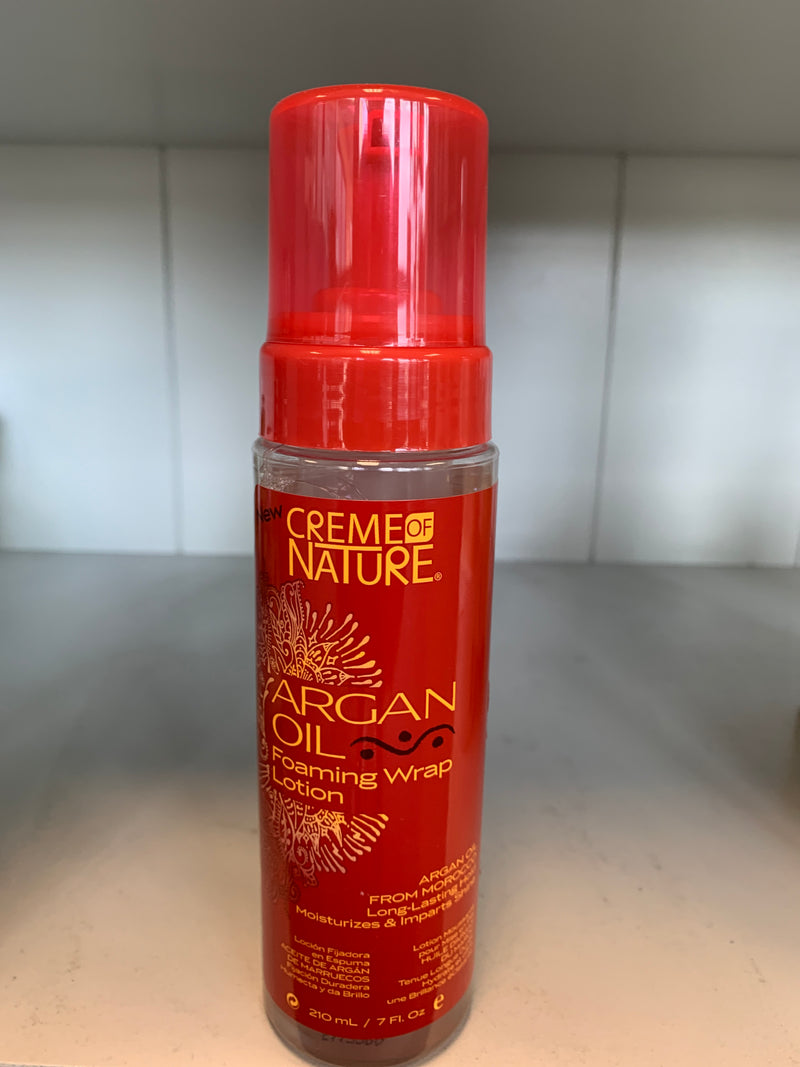 Crème of Nature Argan Oil Foaming Wrap Lotion