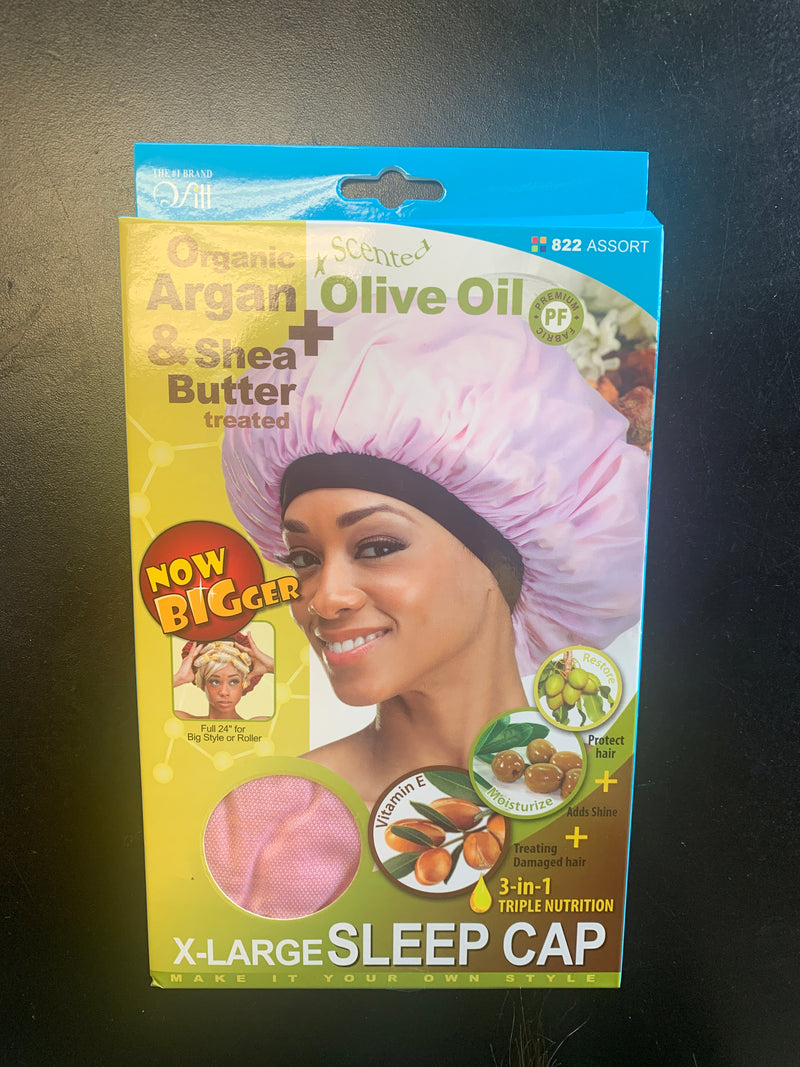 Organic Argan & Shea Butter & Olive Oil Treated X-Large Sleep Bonnet
