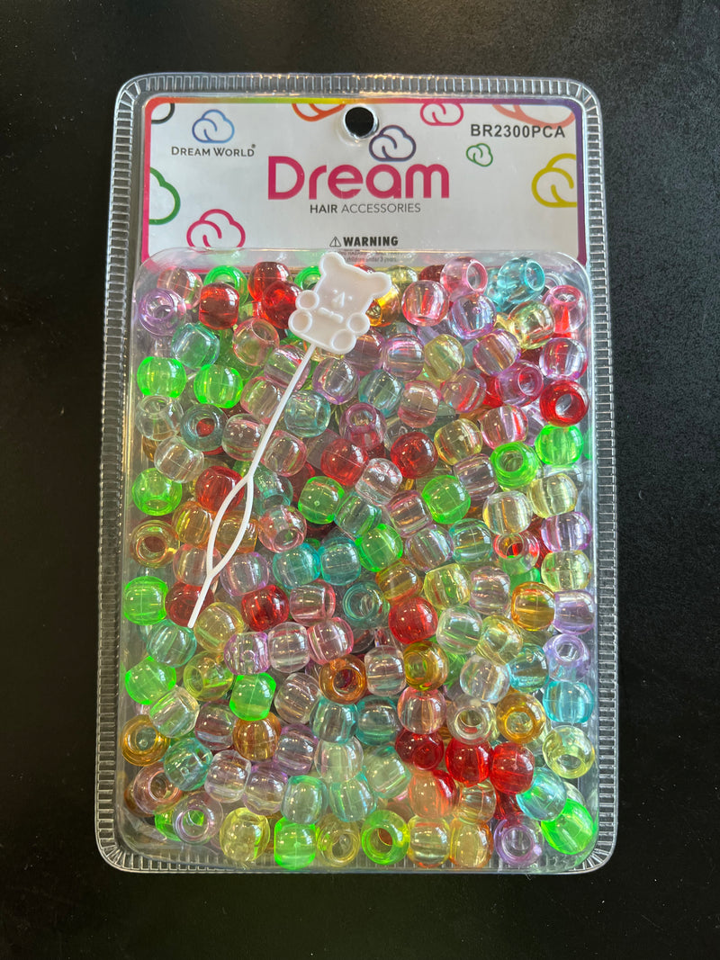 Small Colorful Clear Beads