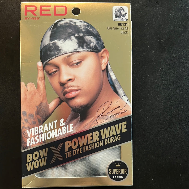 Red by Kiss Bow Wow Power Wave Tie Dye Fashion Durag
