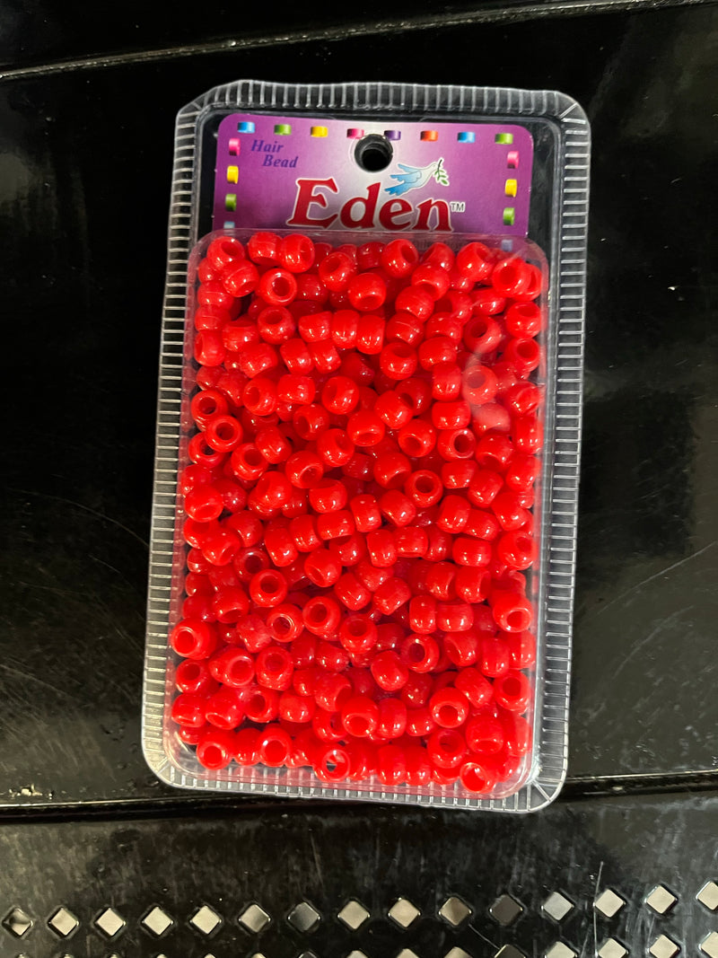 Eden Red Plastic Beads